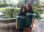 "Ready to watch Mexico play in the world cup with my fellow UCLA intern!"